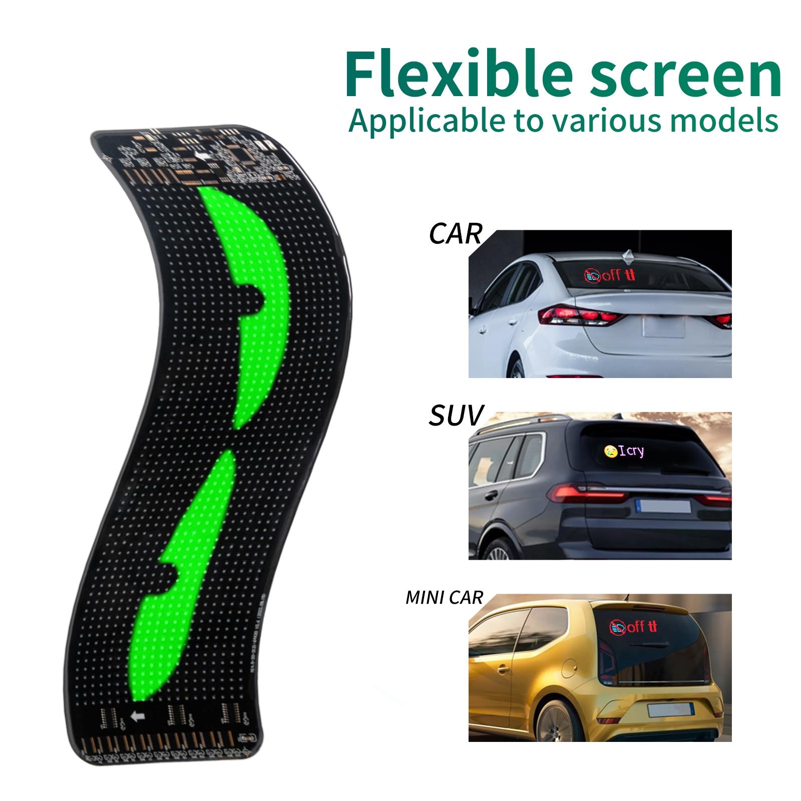Smart LED Car Window Sign, APP Controlled Programmable Light, Custom ...
