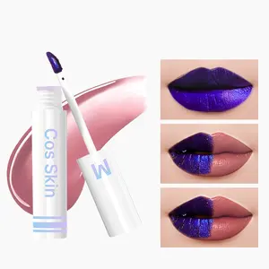 1 Tube Matte Color-Changing Lip Gloss - Long-Lasting Waterproof, Color-Locking, Tear-Off & Non-Stick Cup, Ideal for Daily Makeup/Shopping/Business Trips, Perfect Christmas Gift for Friends/Boyfriends/Girlfriends