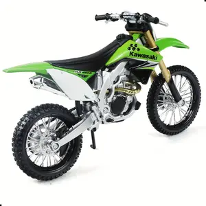 Maisto 1:12 KX450F Dirt Bike - Racing Green Alloy Frame Professional Detailing, Motocross Competition Replica Off-Enthusiasts & Display Collection