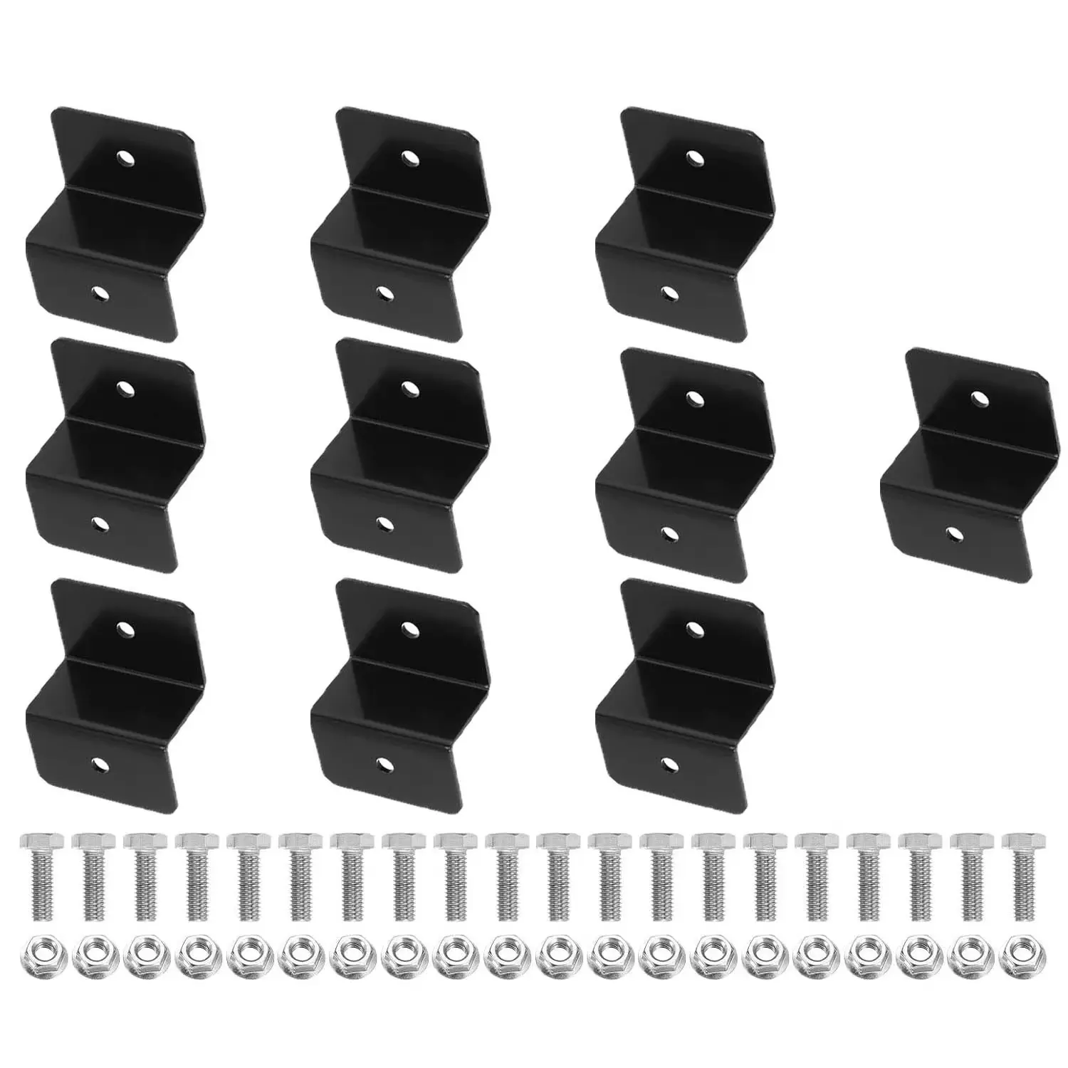 Z-Type Solar Panel Mount, 30mm Aluminum Alloy Lightweight Solar Rack, Includes Nuts and Bolts, Ideal for RV and Roof Installation
