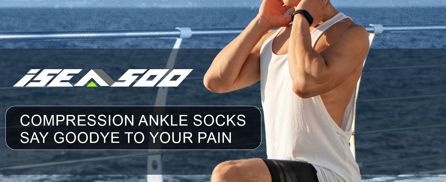 Copper Ankle Compression Socks - Low Cut Arch Support Socks for Men & Women, Running, Nurses, Plantar Fasciitis Socks