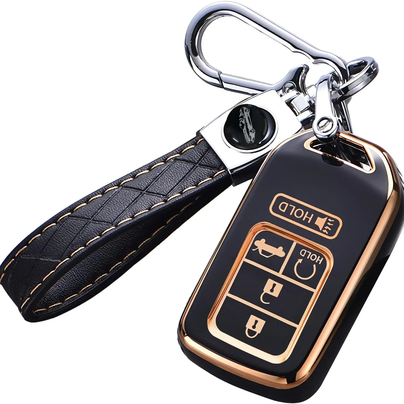 Honda Key Cover for Accord Civic Crv Pilot Ridgeline, Soft Tpu Full Protection, Smart Remote Passport Case, Durable and Stylish