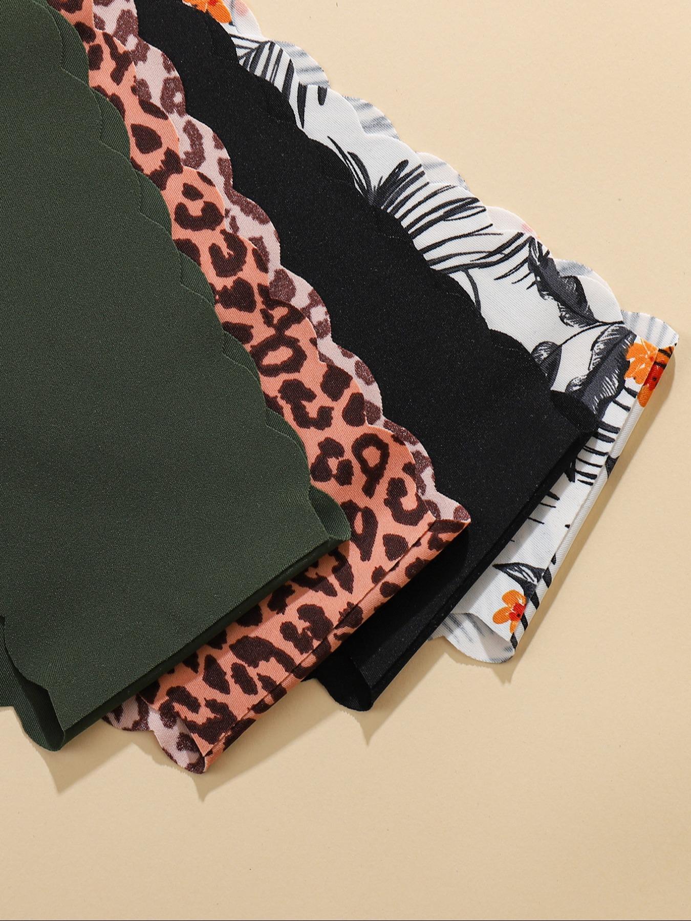 10-Piece Maillard Color Set | Leopard Print Contrast Underwear Seamless Panties – Luxury Lives in Every Detail– Seamless Adhesive Tape Craft ensures zero tightness, merging comfort and sophistication effortlessly