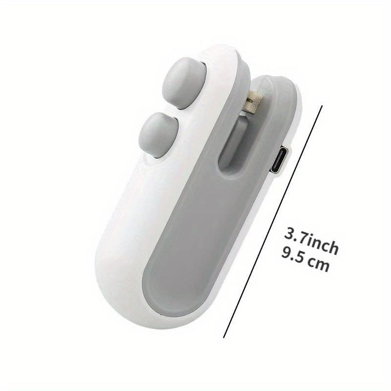 2 in 1 Mini Sealer and Cutter, Portable USB Rechargeable Snack Sealing Machine, Handheld Heat Seal Device for Food Preservation