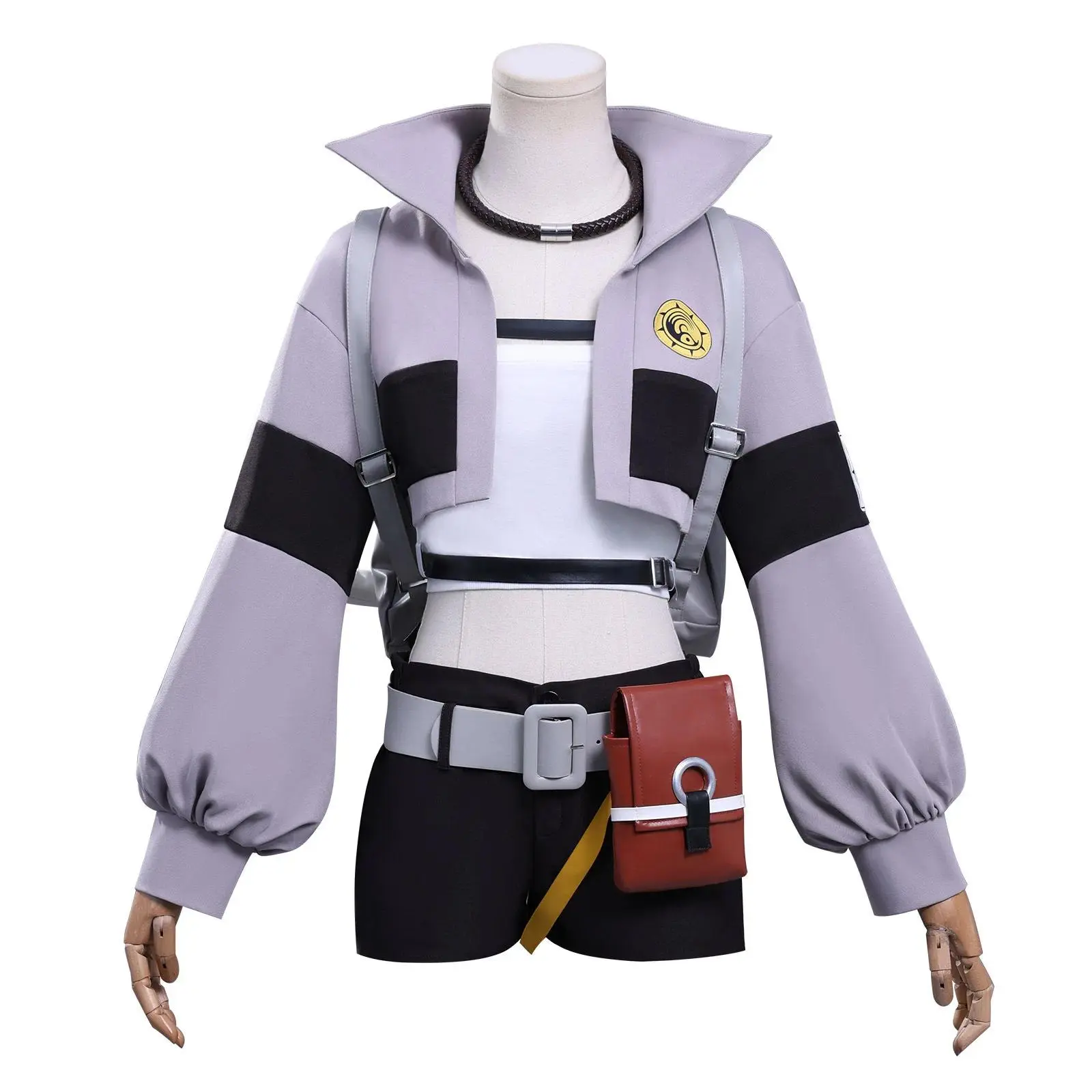 Jirai Kei Styles New Anime GACHIAKUTA Riyo Cosplay Costume Hot Girls Punk Shoes Boots Coat Shorts Wigs Set Halloween Christmas