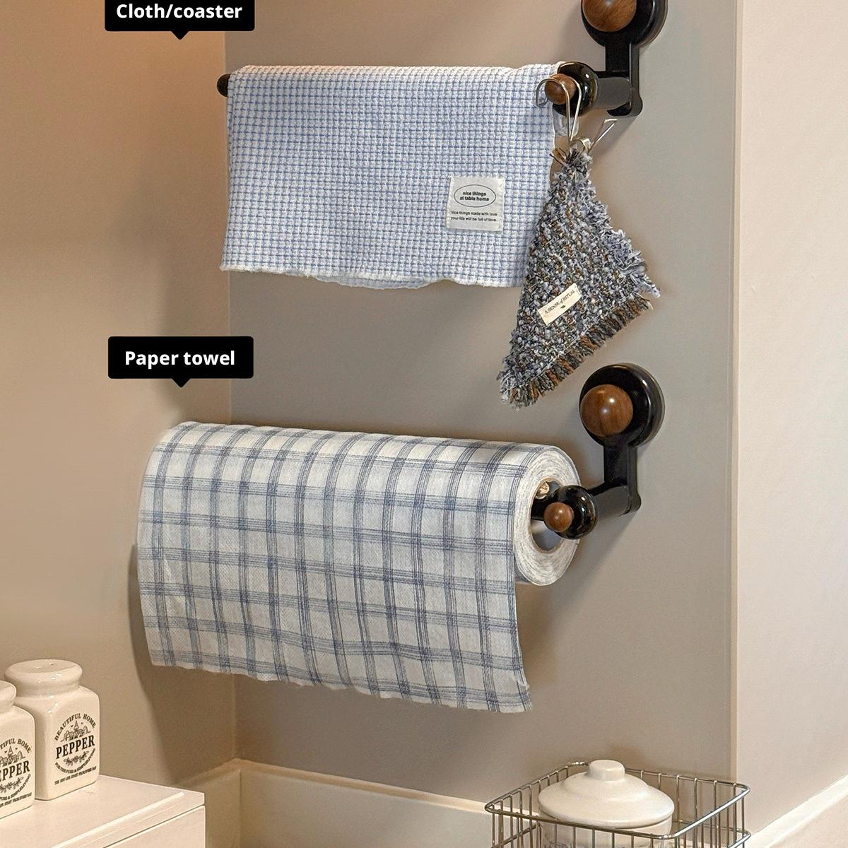 Drill-Free Wall-Mounted Suction Cup Paper Towel Holder
