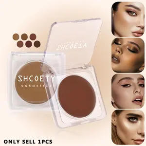 Multi Skin Tone Contouring Cream, Smooth Creamy Bronzer Contour, Blends Seamlessly With Foundation, Long Lasting Face Sculpt Shadow Makeup for Daily Party