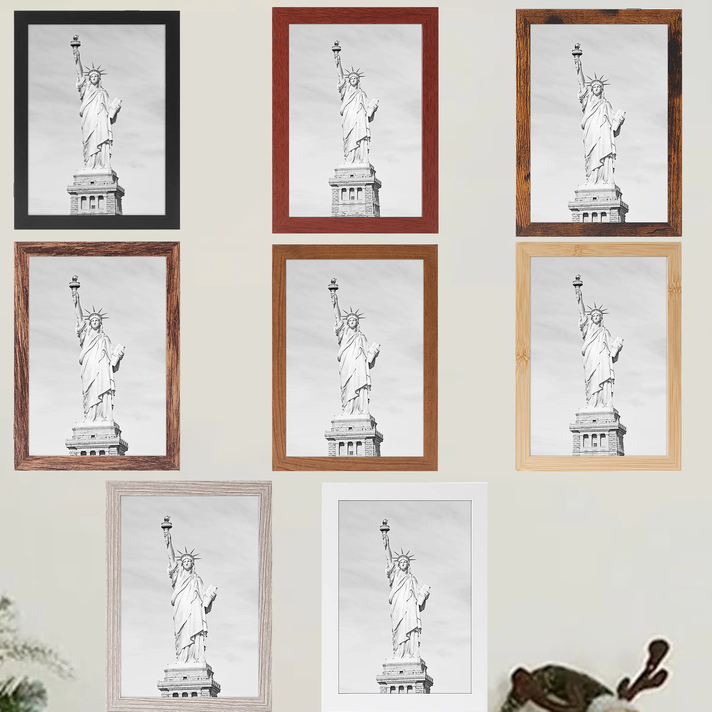 1 pcs 8x10inch Picture Frame,Wall Mounted or Desktop Photo Frames,Suitable for Bedroom, Living Room, Wall, Desktop, Home Decoration