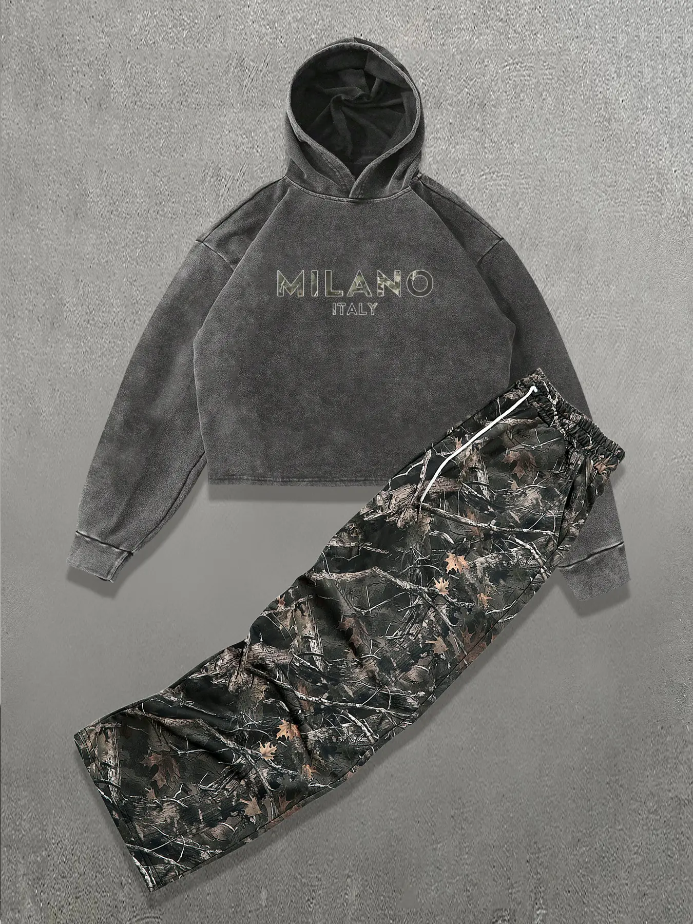 Two-Piece Set Men's Camo Print Sweatshirt & Sweatpants Set, Regular Fit Casual Long Sleeve Pullover & Jogger Pants, Men's Two-piece Outfits for Daily Wear