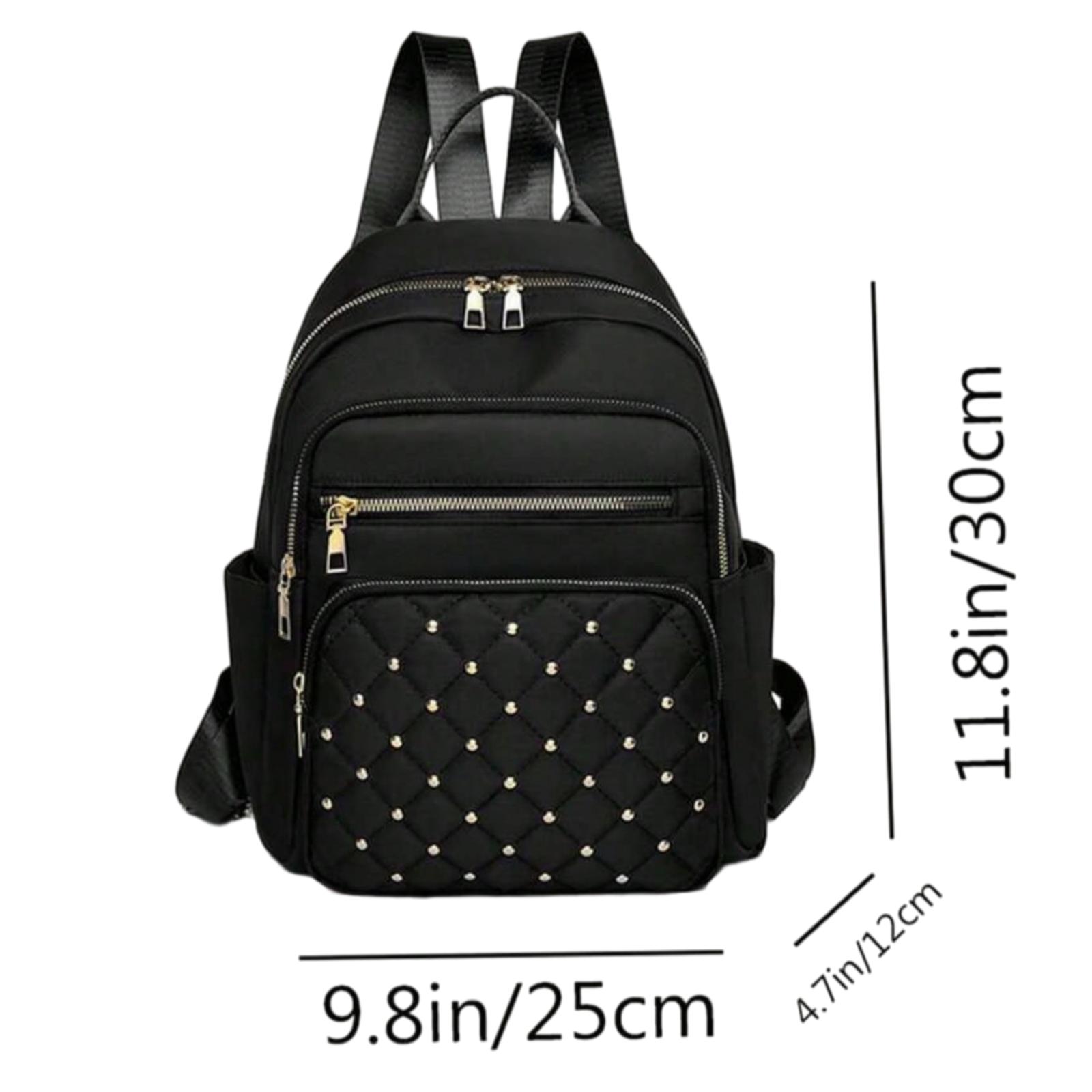 Women's New Diamond Shape Large Capacity Backpack Travel Fashion All Casual Bag Oxford Cloth Women Backpack, School Supplies, School Backpack, School Bag, Backpack For School, Back To School Backpack, School Bookbag, Big Backpack, Backpack School, Back T