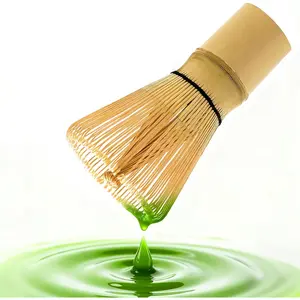 Traditional Japanese Matcha Whisk, 100-Prong Handcrafted Bamboo Chasen, Essential Tool for Ceremonial Grade Matcha Powder, Tea Whisk