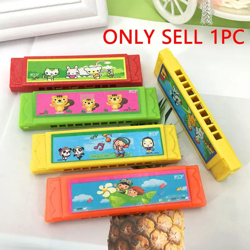 Plastic Harmonica Toy Instrument, Small Musical Harp for Children, Perfect Gift for Holidays, Fun Music Playing Toy for Kids, Musical Instruments