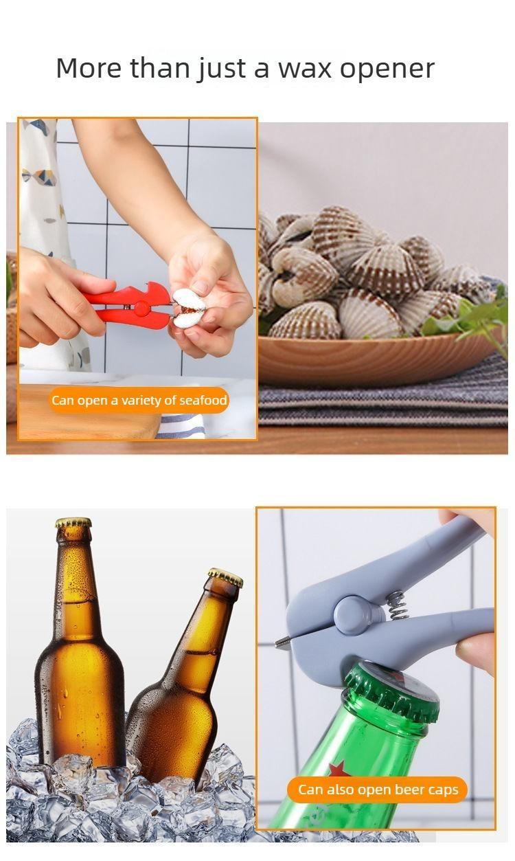 3PCS Multi-purpose clam pliers, kitchen pliers, hairy clam tongs, clam shell tongs, New Year's gift tongs