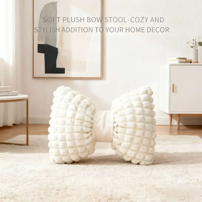 Milk Bubble Bow Pillow, Cloud Touch Plush Cushion, Home Decorative Cushion, Sofa Bedroom Bedside Decorative Pillow, Soft Cushion, Fluffy Comfort Backrest, Couch Cushion, Removable Washable