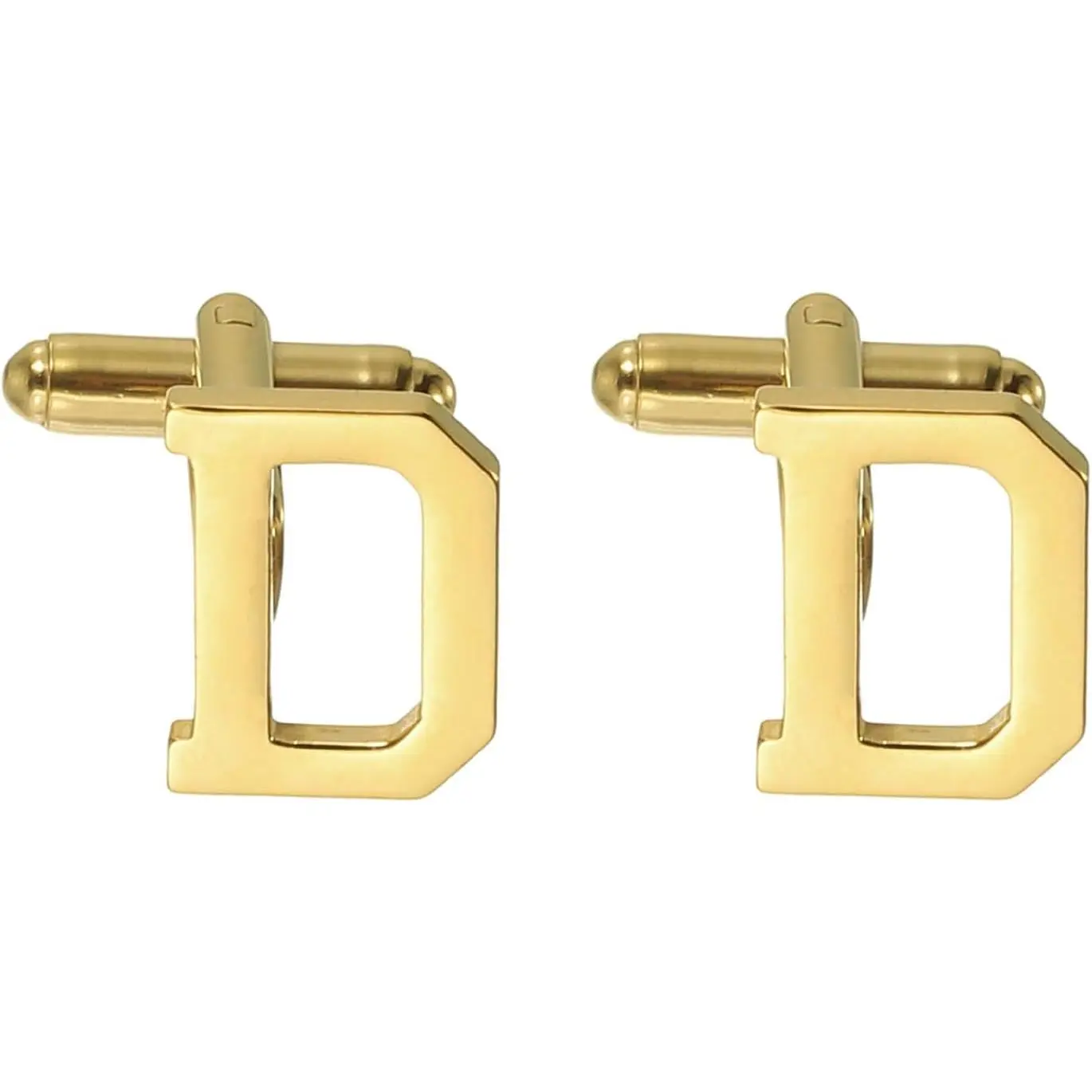 Initial Cufflinks, Classic Alphabet Stainless Steel Men Cuff Links 26 Letters A-Z with Box for Men Father Husband Weddings  Business Birthday