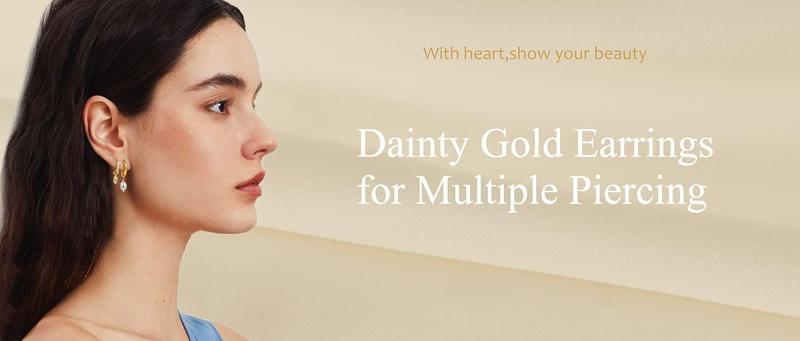 MILACOLATO Nose Cuff Fake Nose Ring Hoop Clip on Nose Ring CZ Dangle Fake Nose Rings Cartilage Tragus Ring Nose Cuff Non Piercing for Women Men