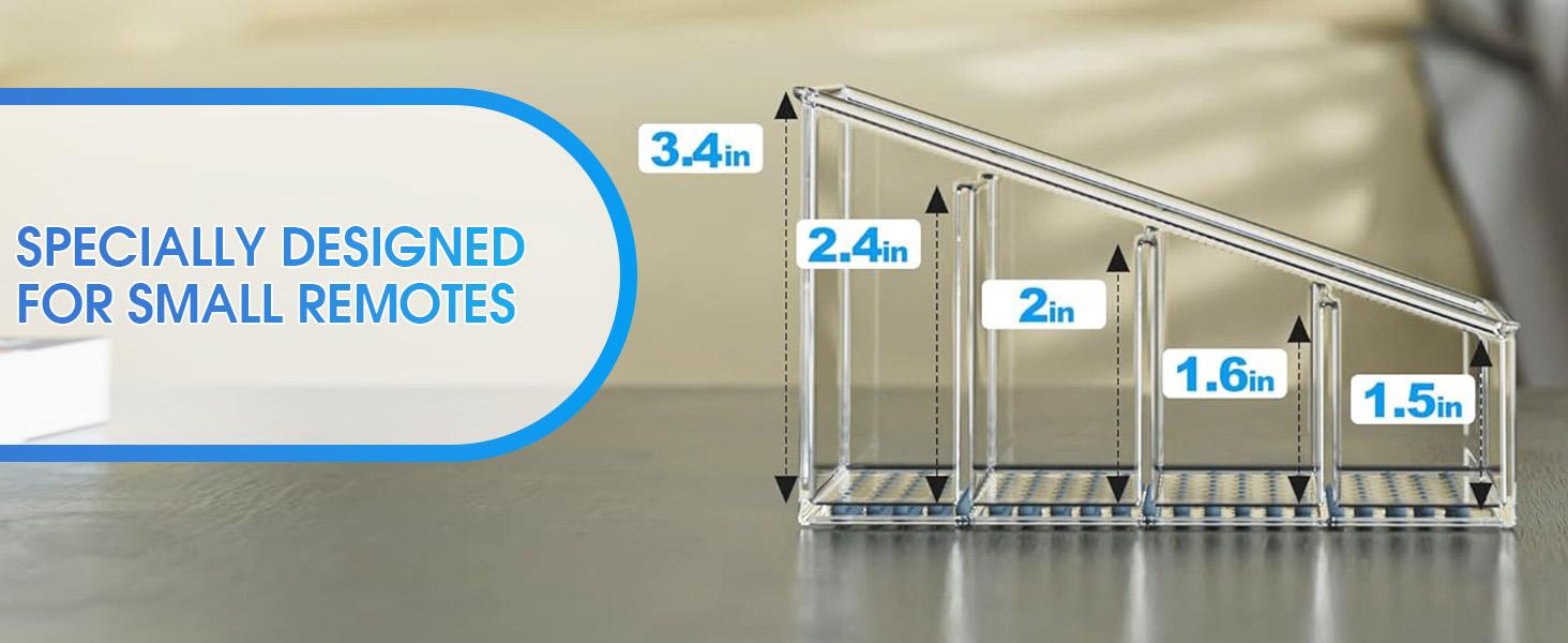 Remote Control Holder Transparent TV Remote Control Storage Box Household Small Plastic Storage Box, 1 Piece