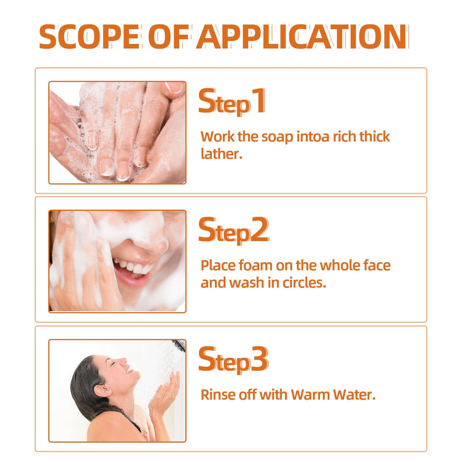 WEST MONTH Turmeric Face Wash Soap, Gentle and Refreshing Facial Care, Even Skin Tone, Smooth Face Cleansing Soap