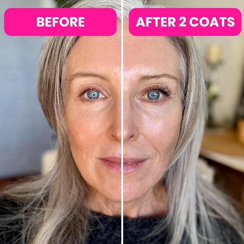 Prime lash Voluminous Lengthening Mascara for Older Women – Volumizing, Incredible Length in 2 Coats – Long-Stay, Zero Clumps, Hypoallergenic