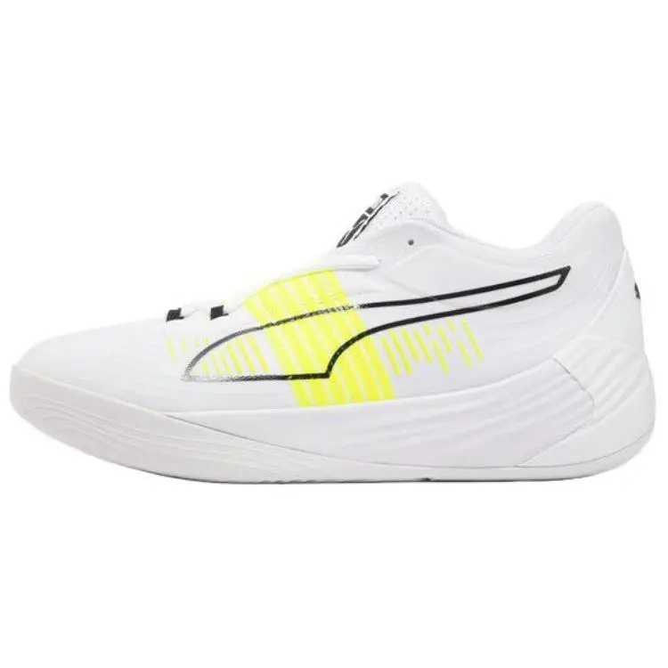 PUMA Fusion Nitro Comfortable Lightweight Shock Absorption Slip Resistant Durable Low Top Basketball Shoes 195514-12