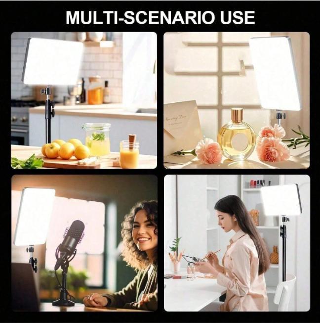 UEGOGO 62.9" New Tripod Stand with 10" Ring Light, Dimmable 3-Color Temperature LED Softbox, Desktop Live Streaming Light Kit for Video Conference, Vlogging, Photography – Adjustable Tripod with Selfie Light phone