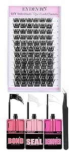 Manga Lashes Natural Look False Eyelashes Anime Lashes Mink Wispy Fluffy Spiky 3D Volume Eyelashes Pack Korean Japanese Asian Cosplay Fake Eyelashes Look Like Individual Cluster 7 Pairs by