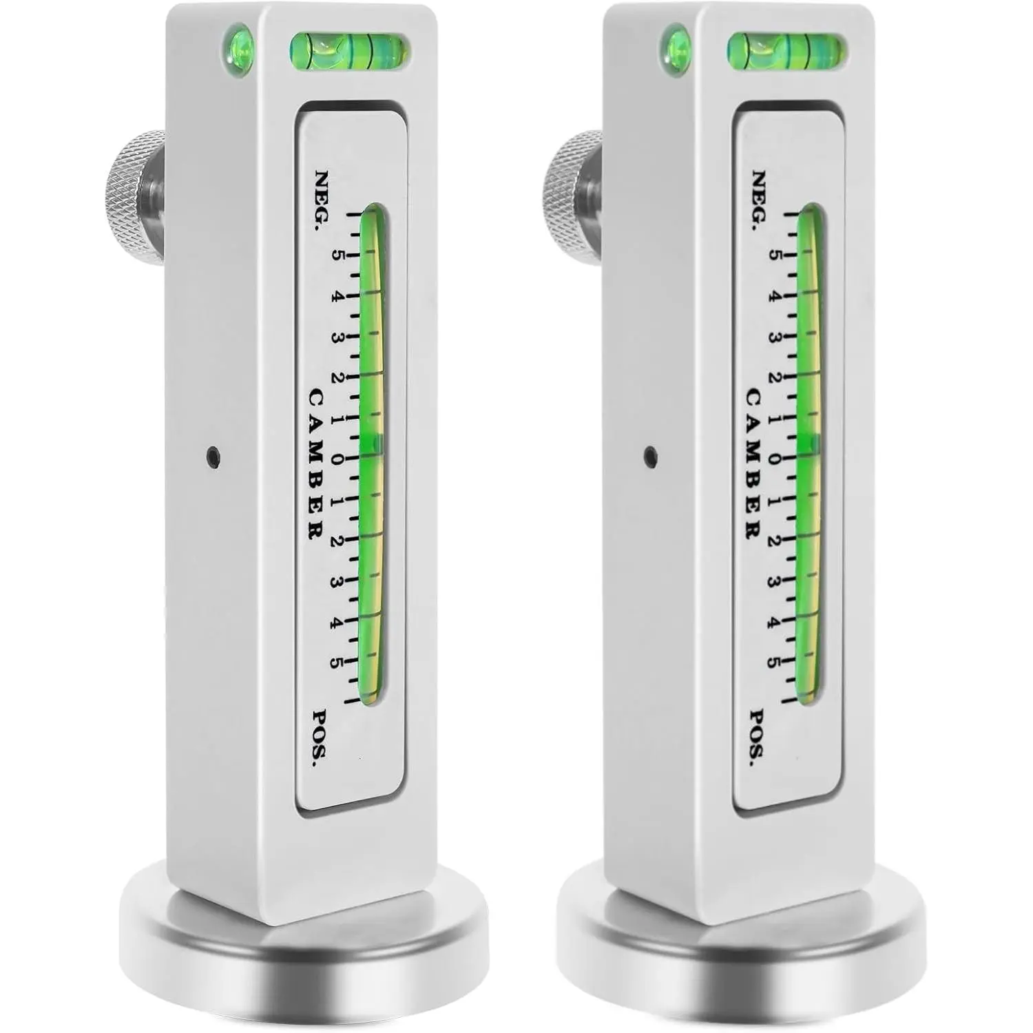 2 Pack Adjustable  Gauge Tool, Wheel Camber, Caster Pillar and Wheel Alignment Tools for Automotive  RV Tire Repair