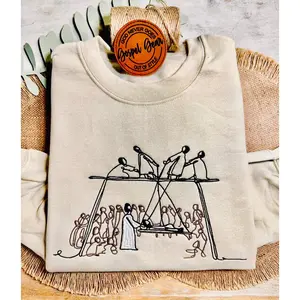 Jesus Heals The Paralyzed Embroidered Shirt