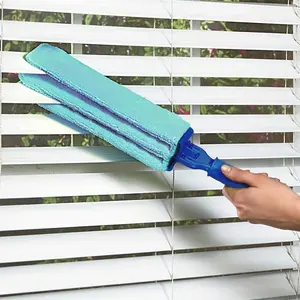 Pro Extra Large Blinds Duster - A Window Blinds Cleaning Tool with Extendable, Featuring Soft Microfiber Sleeves And a Long Handle, Ideal for Cleaning Window Blinds, Air Conditioning Vents, Fans, Car Vents, And Additional Surfaces