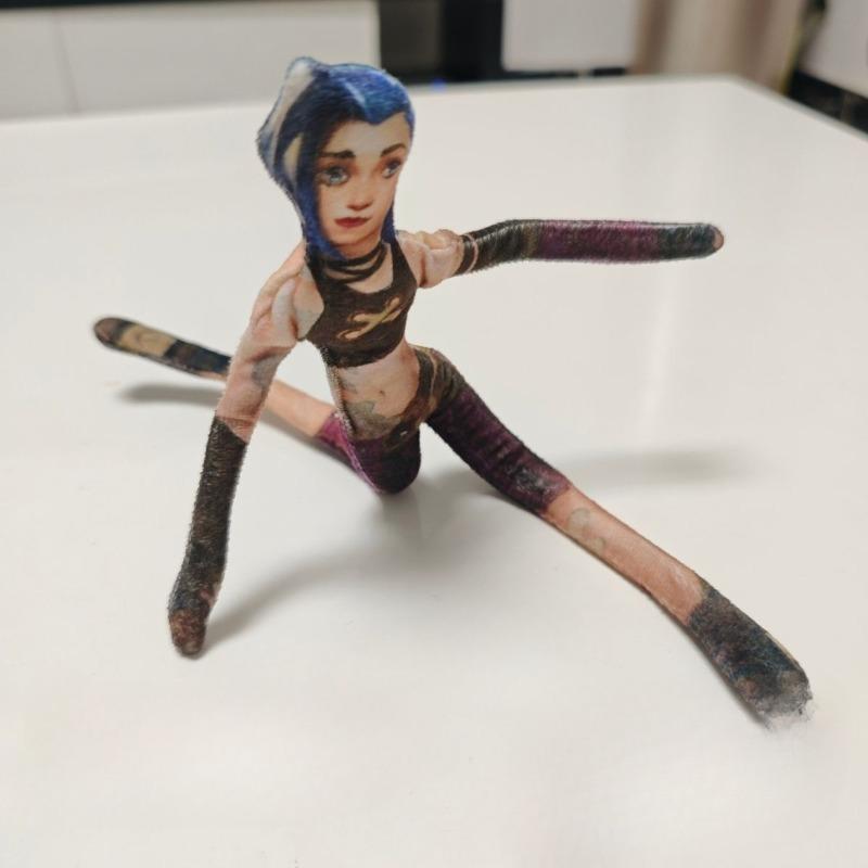 Arcane Jinx Funny Doll Anime Vi Ekko Movable Toy Shapeshift Figure Cartoon Multi-Jointed Mannequin Model Statue Ornaments Gift popular