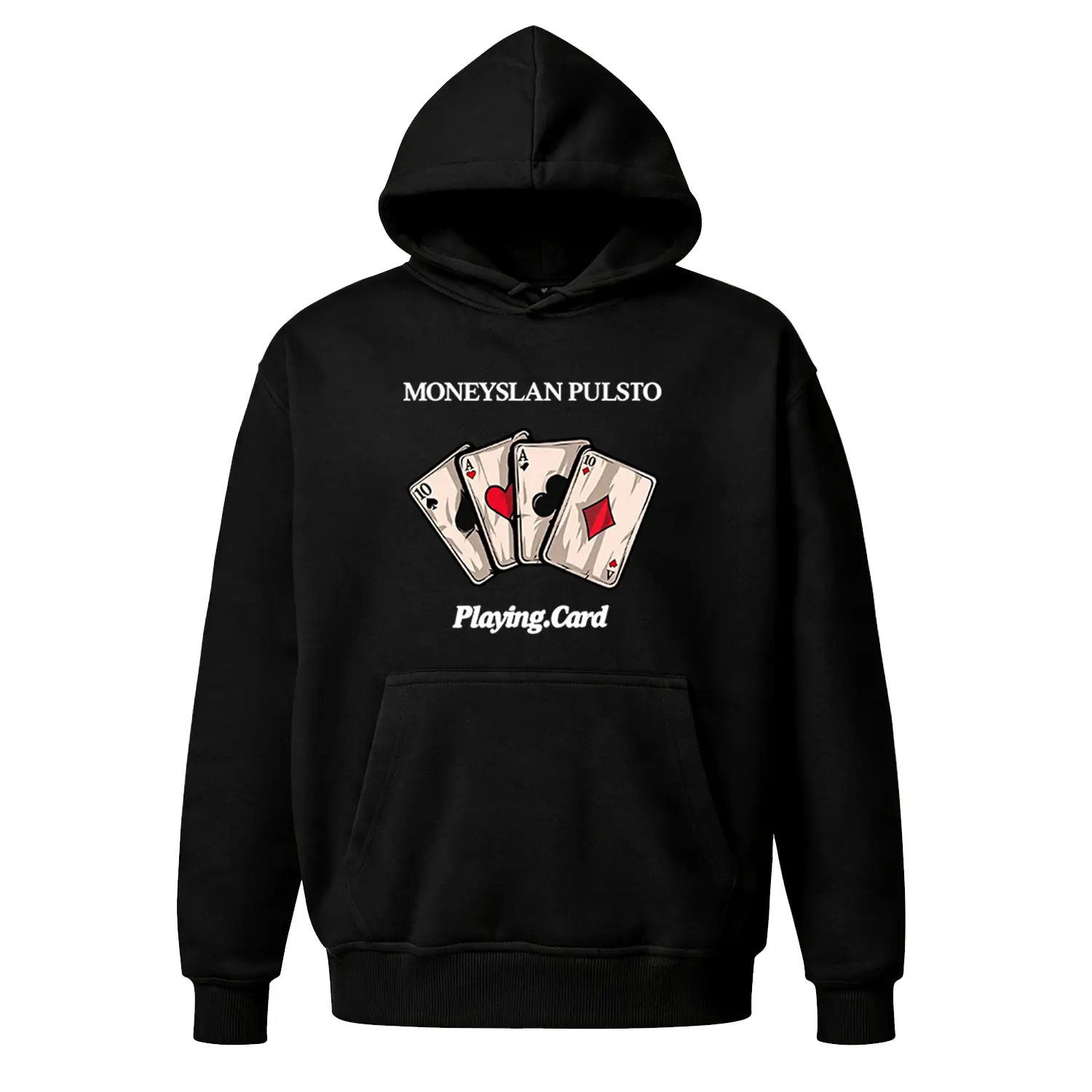Retro Playing Card Graphic Hoodie |   Y2K Casino Aesthetic Sweatshirt |   Trendy Unisex Fleece Pullover |   Lucky Streetwear for Casual Outfits ♠️ ♥️