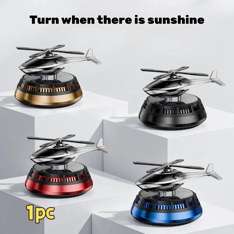 Solar Car Decorative Diffuser, Car Fragrance Diffuser, Car Scent Diffuser, Creative Aroma Dispenser for Cars, Dashboard Accessory, Best Gift for Dad and Drivers, Plastic Material, No Essential Oils