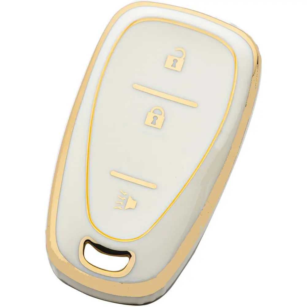 3 Button Gold and White