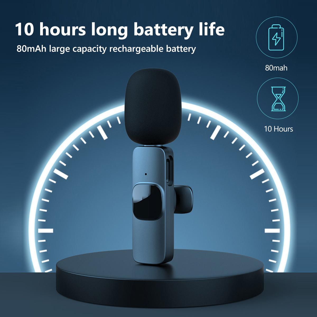 Type C Wireless Lavalier Microphone.for Ios Mic Studio Karaoke Interview Sound Recording Microphone for  Wireless  Lavalier Mic Microphone Accessories