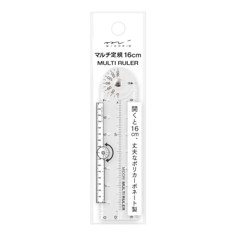 42263006 6.3 inches (16 cm) Transparent Multi Ruler