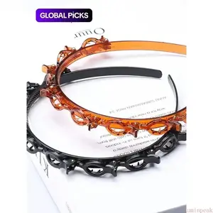 Multifunctional Hair Hoop with Cute Clips, Integrated Combo Headwear, Lightweight All-Match Design, Trendy Hair Accessories for Women, Suitable for Daily Wear, Dates and Holidays, Nice Mother's Day Gift