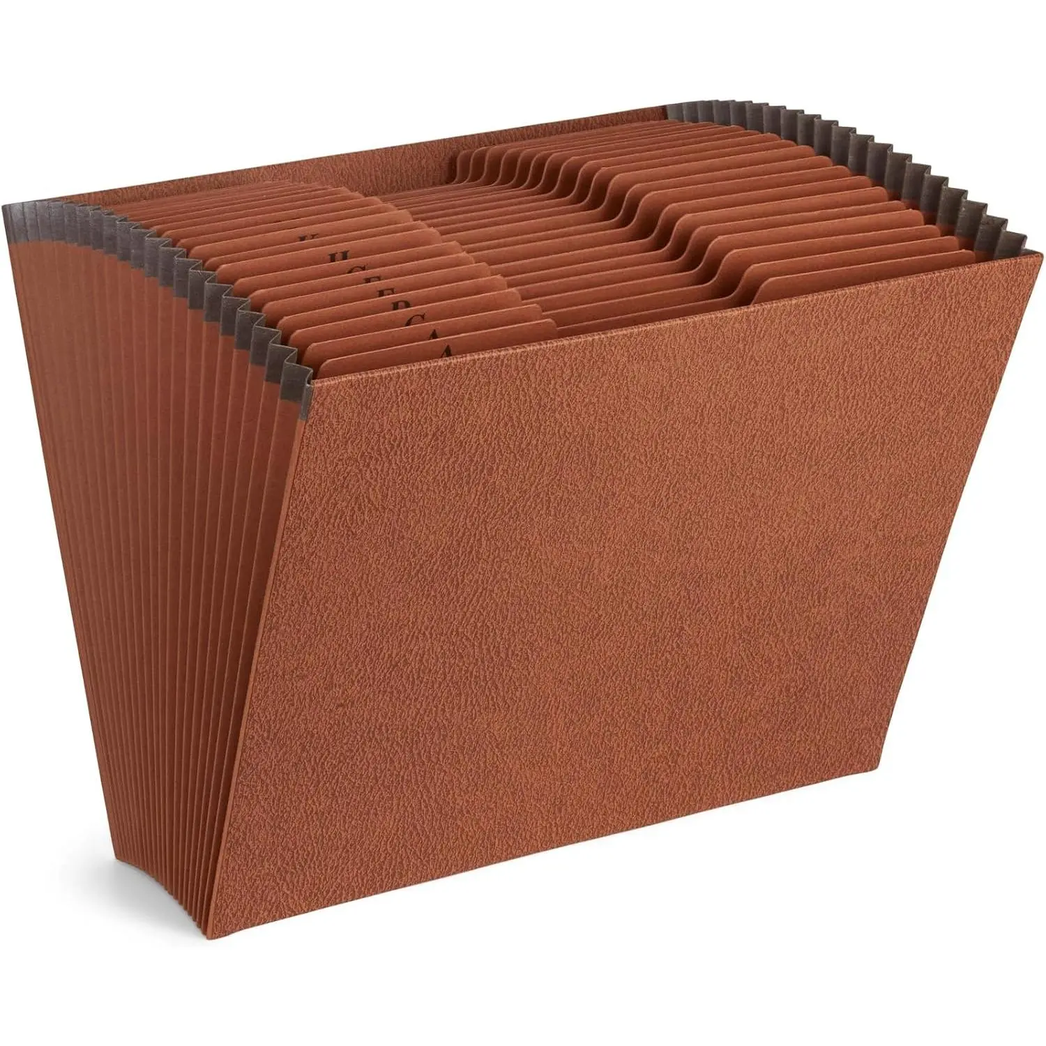 A-Z Accordion File Organizer, 21 Pockets, Open Top | Heavy-duty 80pt letter size, A to Z alphabetical tabs, for files, bills, receipts, and document organization