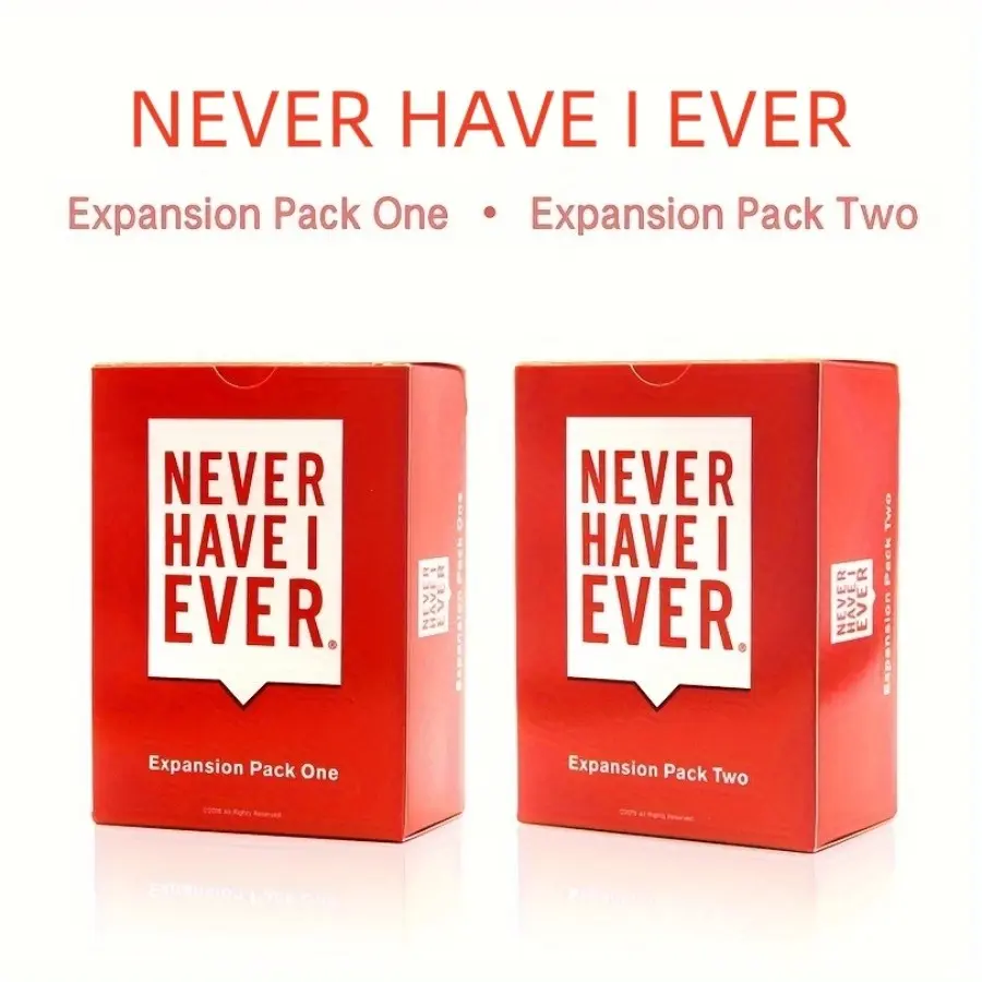 Never Have I Ever Expansion Pack Bundle, Includes Expansion Pack One & Expansion Pack Two, Party Question Card Game Add-On for Adult Game Nights