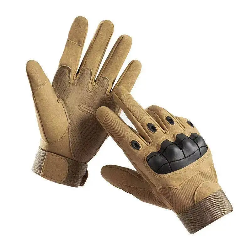 Split-Finger Tactical Gloves - Hard Knuckle Protection, Shock Absorption, Microfiber Leather, Touchscreen Compatible for Motorcycle, Fitness Sports Protection, Comfortable and Breathable Bag Accessory, Outdoor, Motorcycle & Outdoor Sports, M