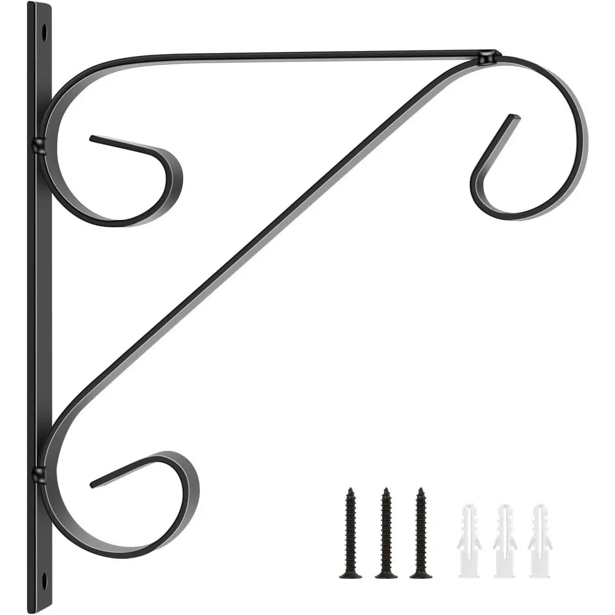 Wall Bracket for Bug Zapper, Retro Garden Hook Hanging Basket Brackets, Wall Hanging Plant Hook, Decorative Plant Brackets - Also for Hanging Lanterns, Flower Pots, Wind Chimes, Street Lamps