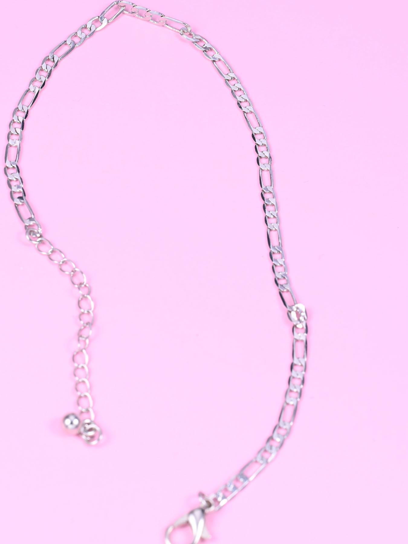 Simple Style Chain Anklet, Dainty Layered Anklet, Fashionable Stainless Steel Anklet for Women & Girls, Casual Adjustable Ankle Bracelet for Party, Daily Clothing Decor, Birthday Gift