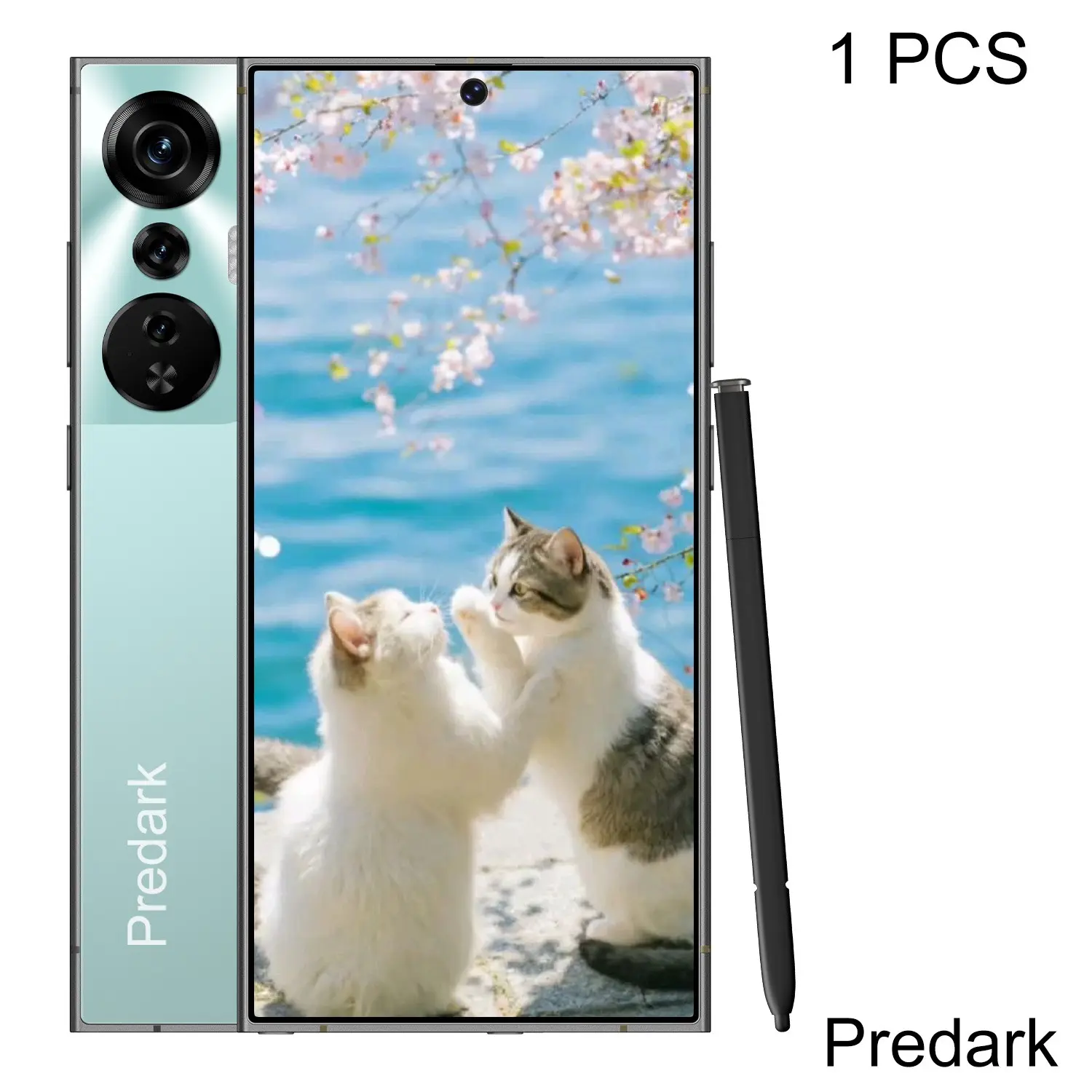 6.75-Inch Large Screen Smartphone, 4100mah Long Battery Life, 4GB+64GB Memory, Dual Camera, Octa-Core Processor, Android 10, Dual Sim, Free Earphones & Case, Touchscreen Smartphone
