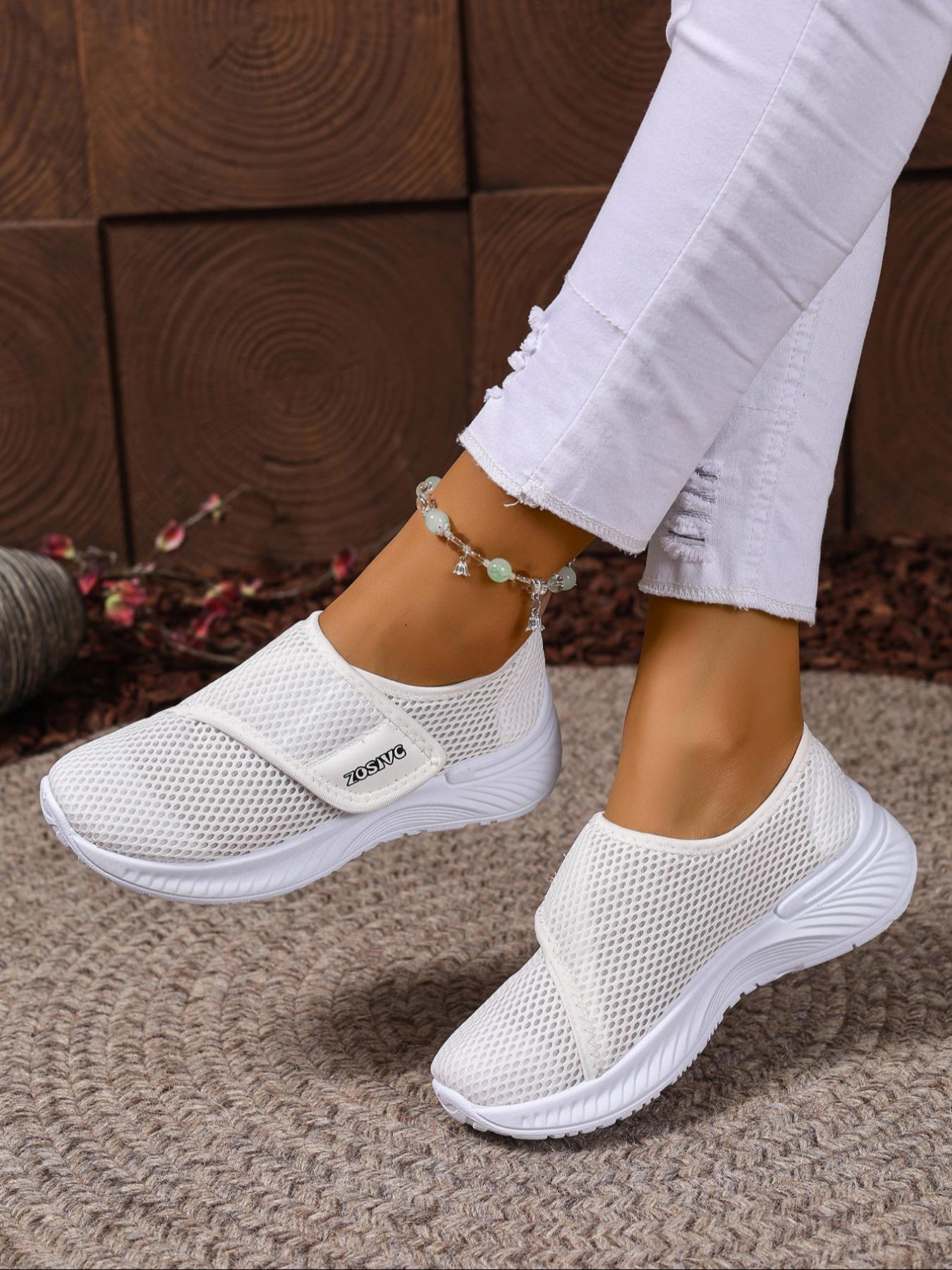 Women's Mesh Breathable Lightweight Sneakers, Casual Comfortable Sports Running Shoes, All-match Basic Shoes for Daily Wear