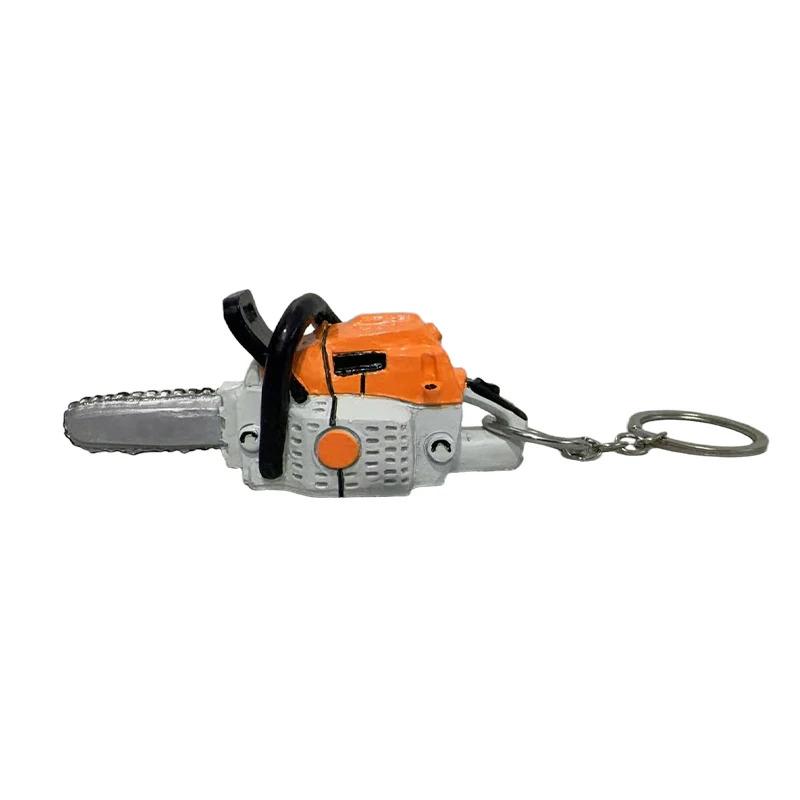 Creative Chainsaw Keychain Cartoon Mini Tool Pendant Suitable For Keychain Backpack Hanging Decoration Birthday Holiday Gifts