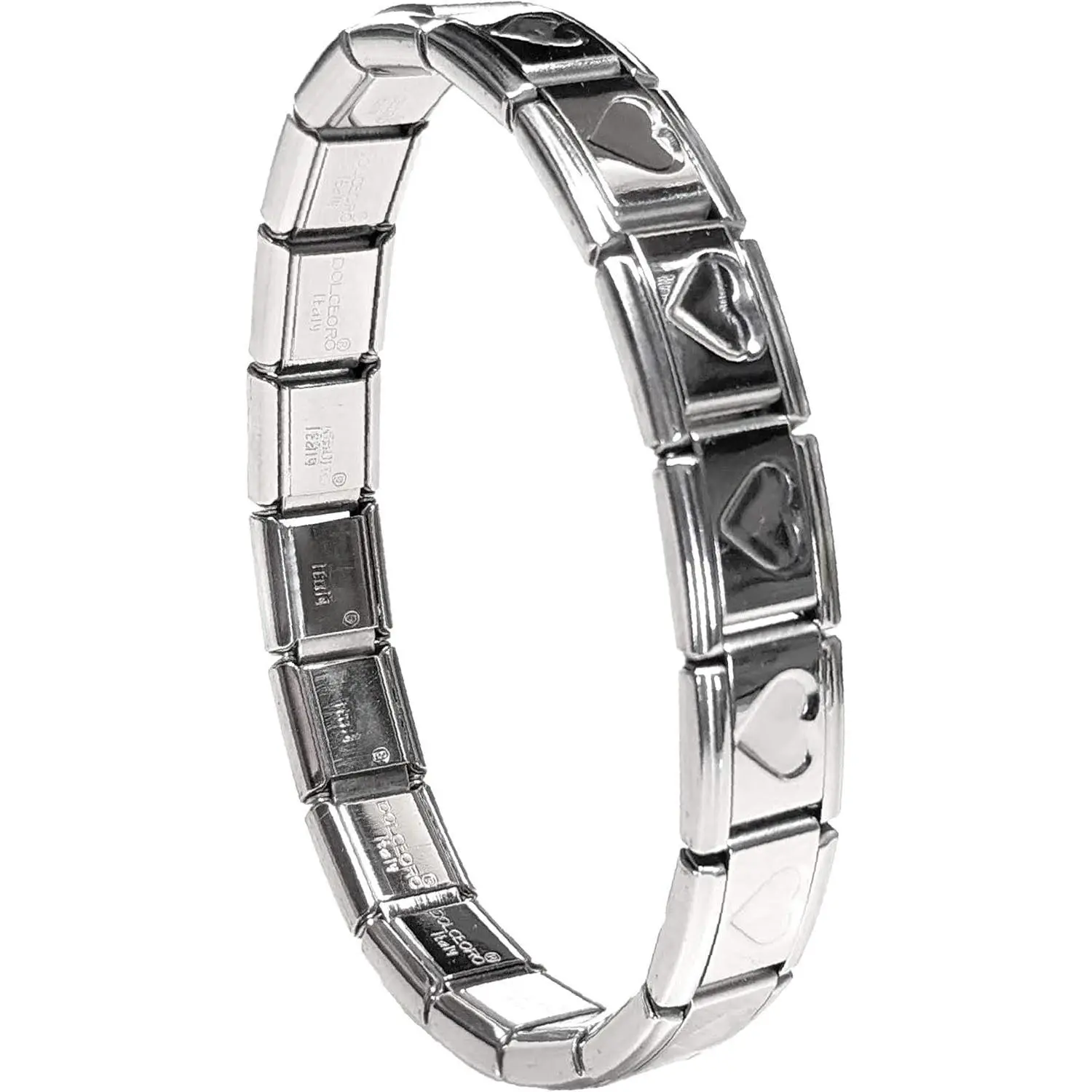 9mm Italian Starter  Bracelet Stainless Steel Modular Links