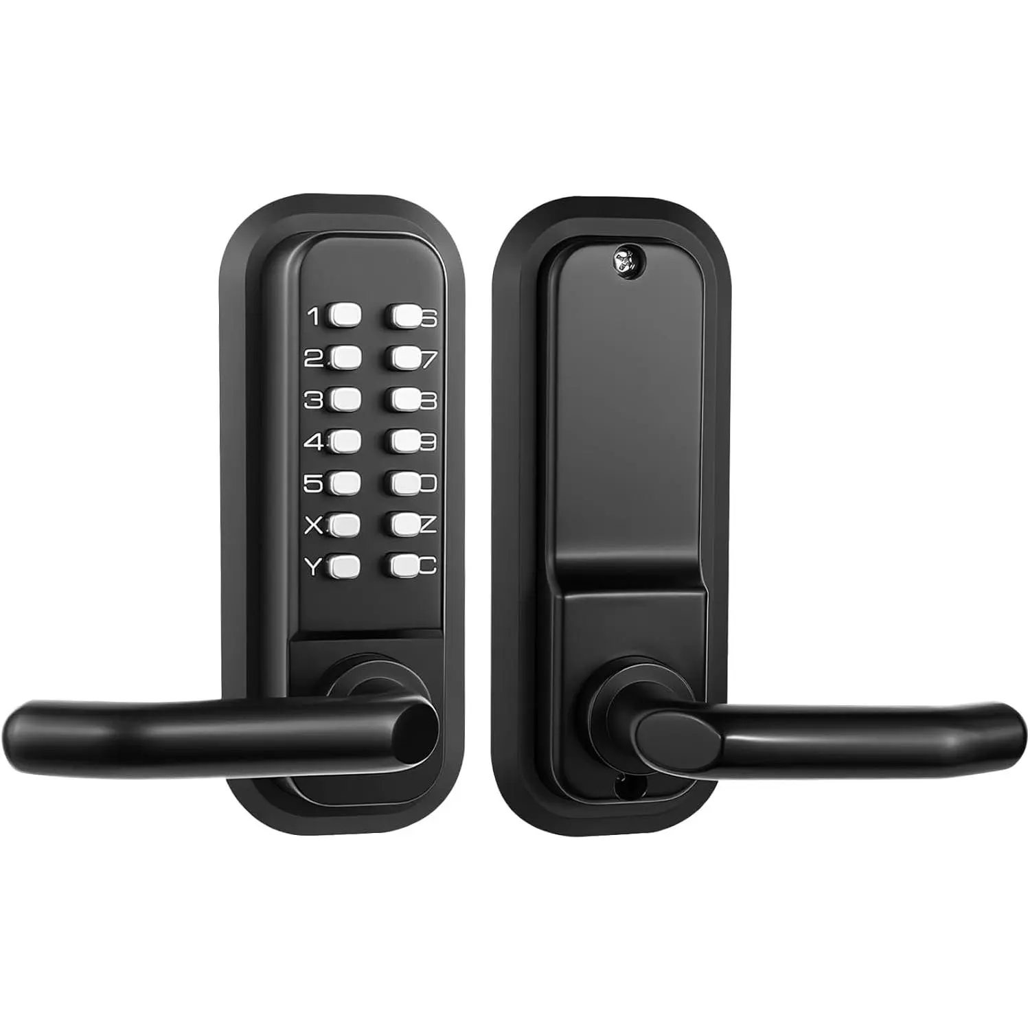 Upgraded Gen-3 Mechanical Door Lock,Mechanical Combination Door Lock with Keypad, Outdoor Keyless Gate Lock with Handle