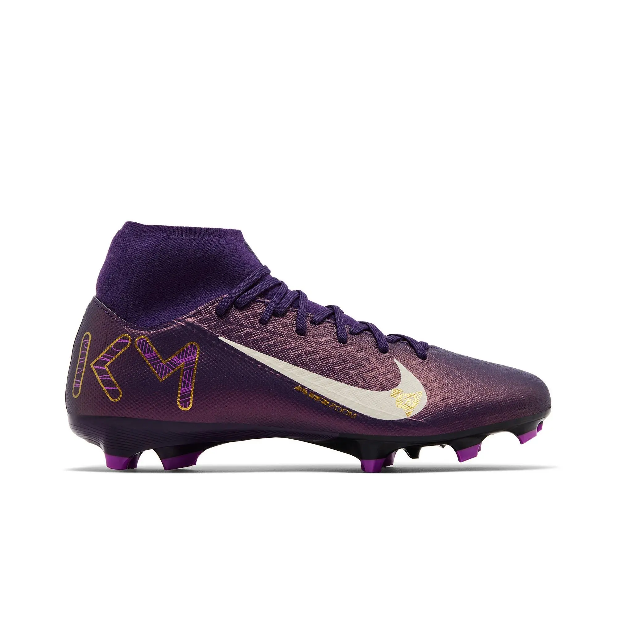 Kylian Mbappé x Nike Zoom Mercurial Superfly 10 Academy MG 'Grand Purple' (Unisex) Grand Purple/Pale Ivory football boots HJ7309 500