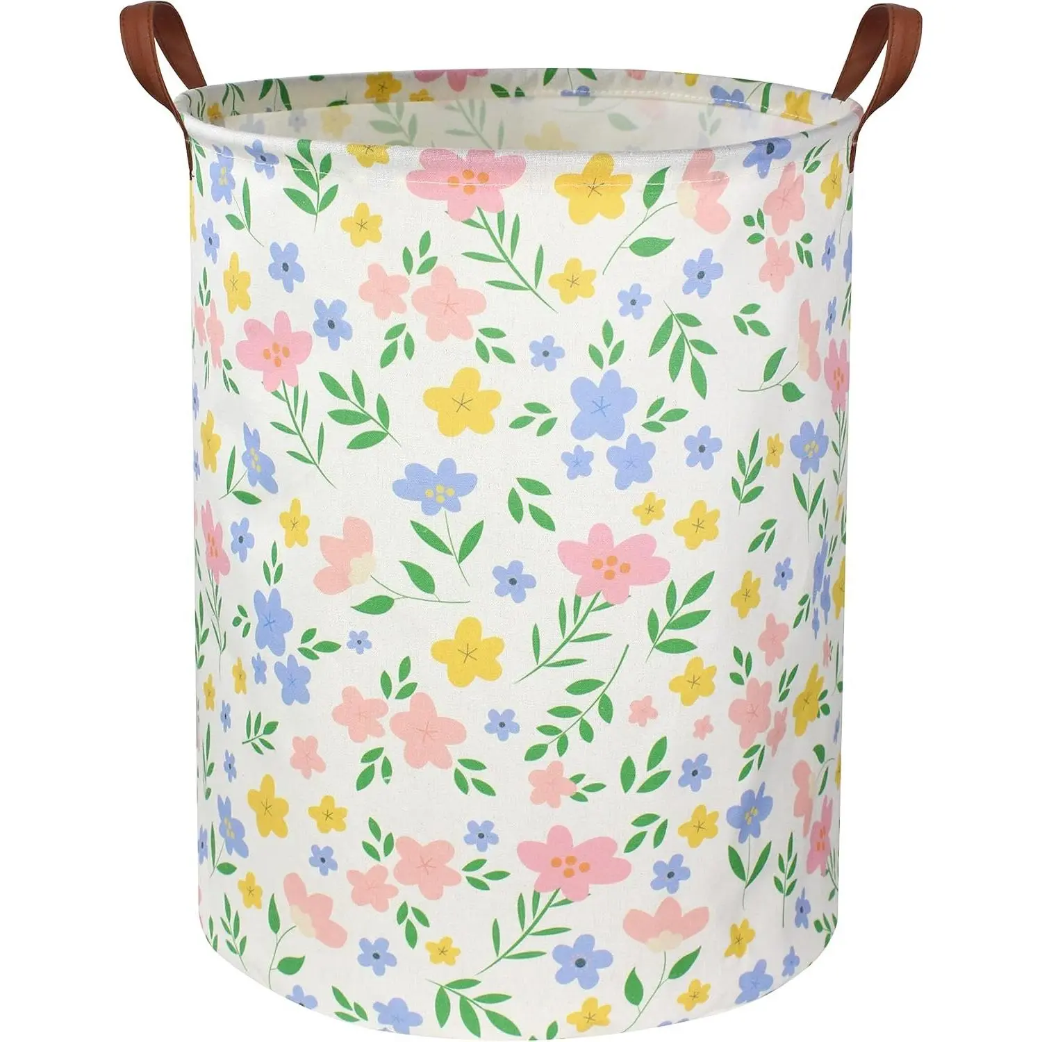 Girls Laundry hamper Baby Girl Hamper Kids Toy Storage Organizer Bins Gift Basket for Bedroom Decor Flowers