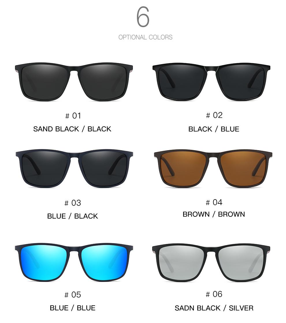 Sports Sunglasses for Men Polarized Comfortable Wear Square Sun Glasses Male Light Weight Eyewear Accessory with Origina UV400