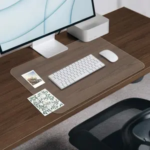 Frosted Clear Desk Mat 24 x 17 in Desk Protector Pad for Office & Home Working Anti-Water & Heat Resistant Table Protector